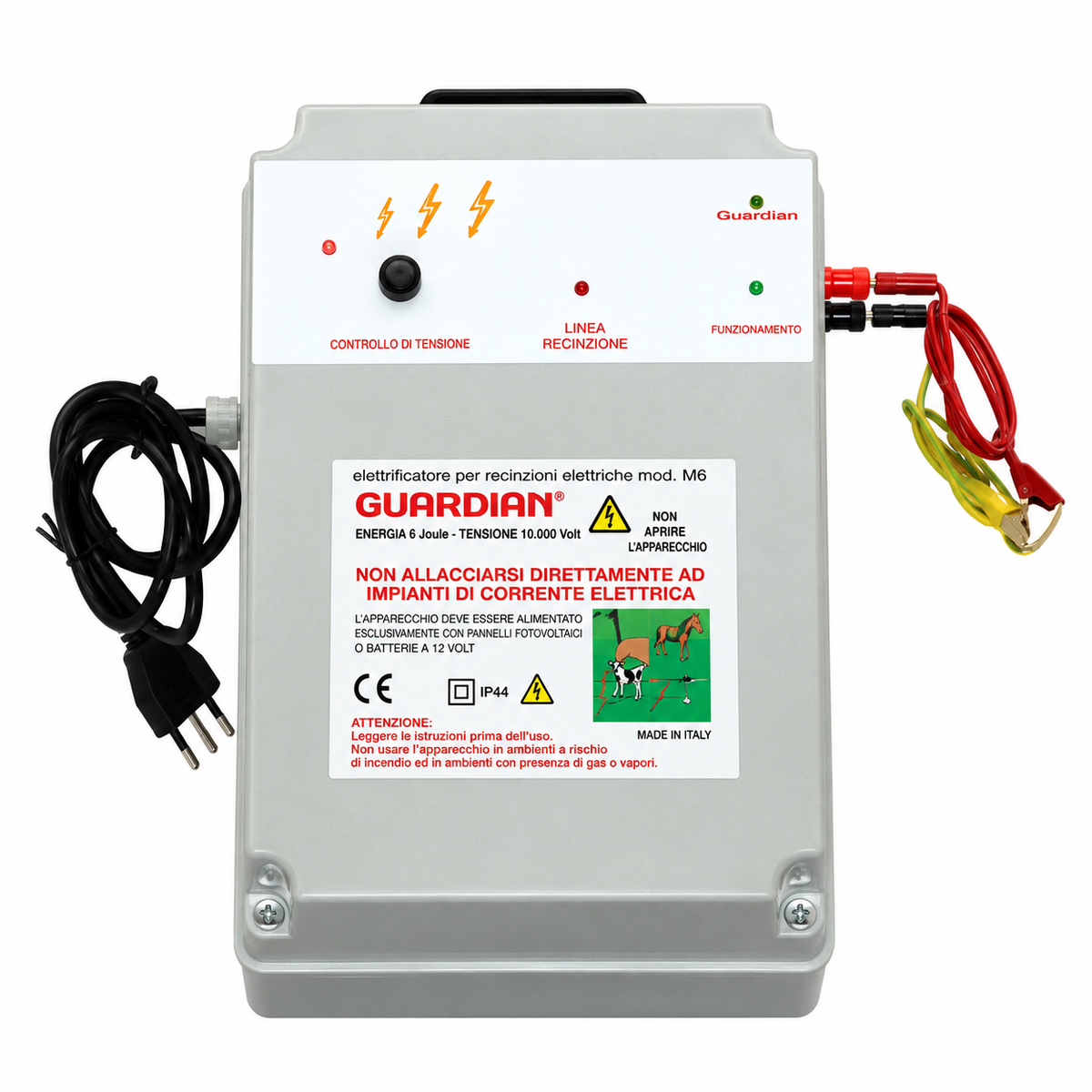 Elettrificatore Guardian M6/10000S 12/230V per Recinti Elettrici